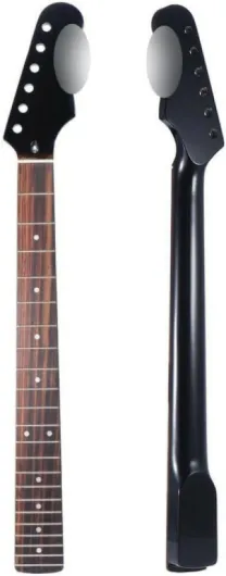 Manche en érable de remplacement 22 frettes, touche en palissandre pour Strat St Stratocaster (noir)