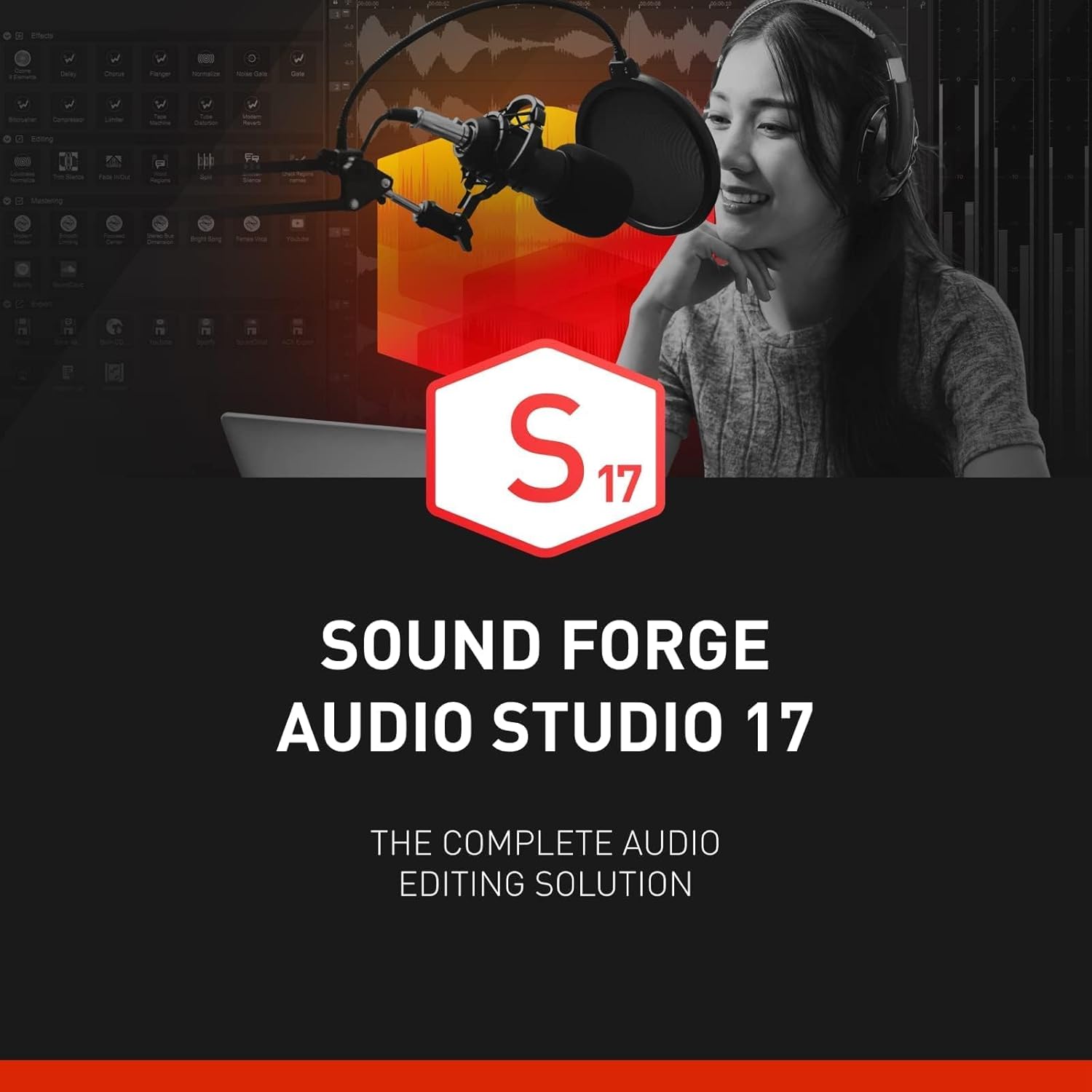 SOUND FORGE Audio Studio 17 - Le multi-talent pour l'enregistrement, l'édition audio - logiciel d'édition audio - production musicale - pour Windows 10/11 PC - 1 licence PC