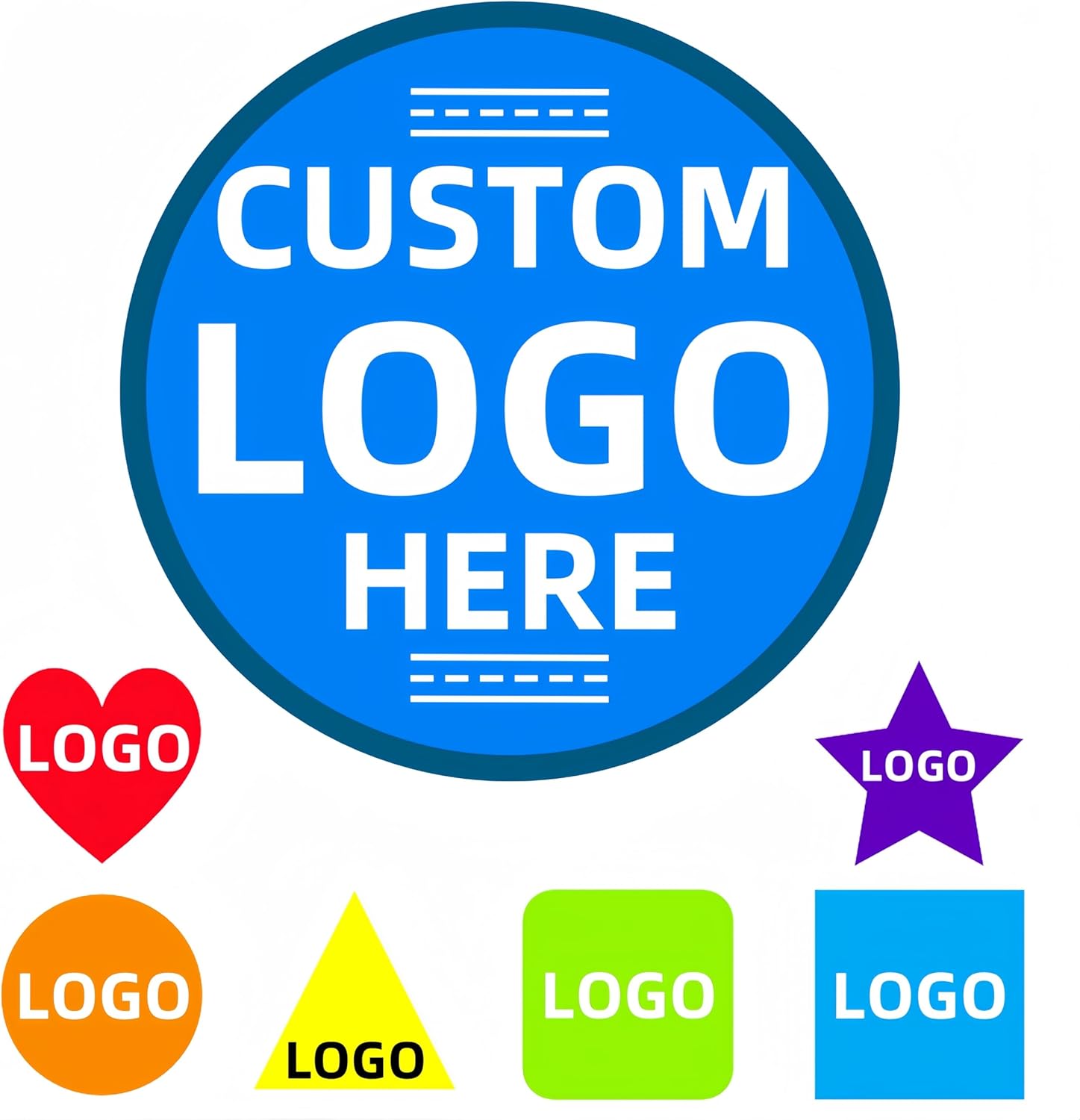 Autocollants en vinyle personnalisés avec votre logo, photo ou texte, imperméables et lavables au lave-vaisselle, plusieurs tailles et formes, imprimés pour les entreprises, les bouteilles, les