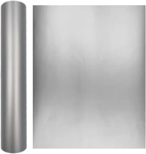 Crafters' Essential Film vinyle idéal pour autocollants et étiquettes personnalisés (30 x 100 cm, argenté) 30x100cm Argenté.