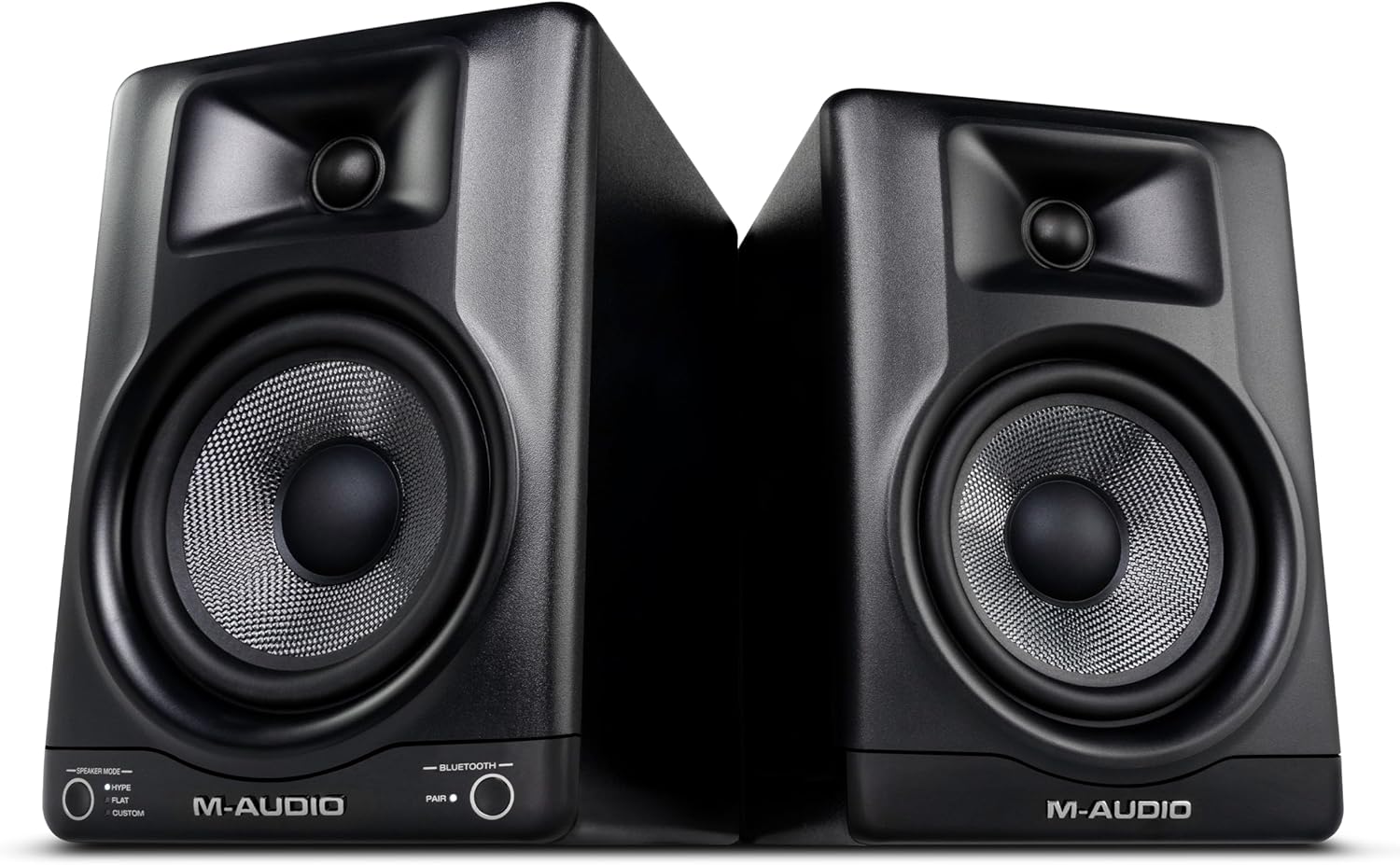M-AUDIO BX5BT Paire d’Enceintes Monitoring Actives 5 Pouces pour Bureau, avec DSP et Bluetooth, contrôle Via Аpp pour Production Musicale, Montage vidéo, création de Contenu et podcasting 5" Pair avec Bluetooth