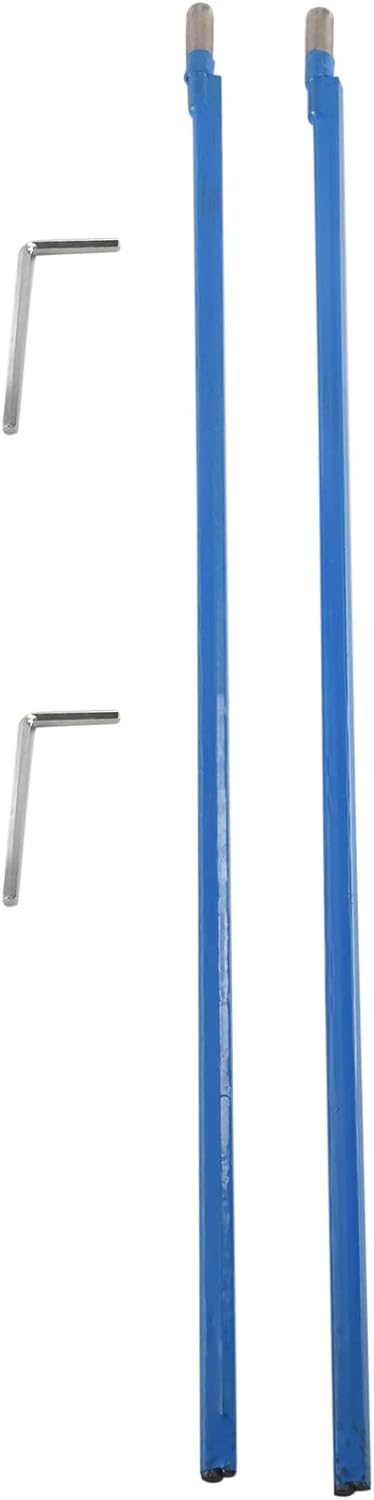 UrbanNest 2Pcs Bi-Directionnel Type Tige Truss Rod Guitare Acier 9 X 440 Mm Bleu