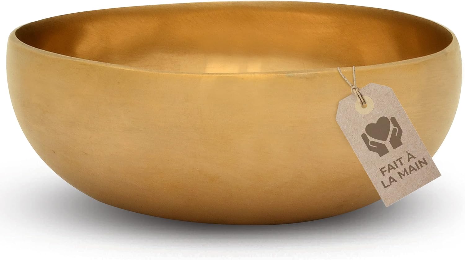 Bol Chantant Tibétain - Bol de Tête Ventru, Ø 12 cm, 275 g, Tonalité haute et pénétrante pour massage sonore efficace et thérapie sonore dans la zone de la tête, Qualité professionnelle Bauchige Kopfschale Ø 12 cm, 275 Gramm