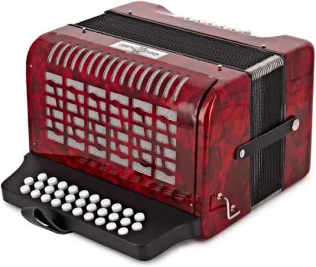 Accordéon à Touches Bouton Avec Étui de Transport