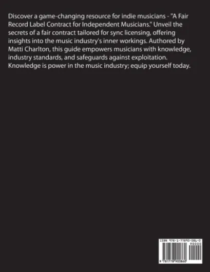 A Fair Record Label Contract for Independent Musicians