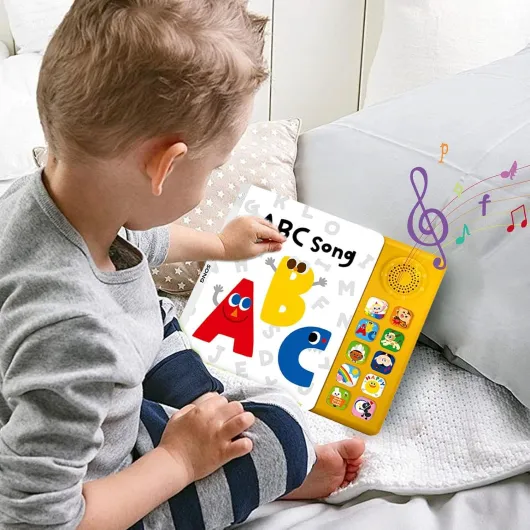 Livre de chansons musicales pour - Jouet éducatif d'apprentissage, aide à l'enseignement de l'anglais - Éducation des , pratique de l'écoute, développement du langage, N° 1