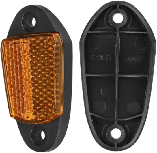 Réflecteur avant automatique pour trottinette électrique Max G2 KickScooter, lumière de sécurité activée par le mouvement, pour réflecteurs jaunes Paire de réflecteurs gauche et droite pour une
