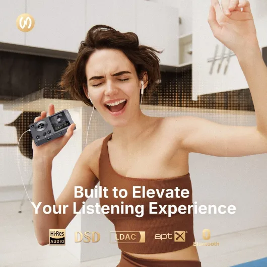 Surfans MP3 HiFi Surfans F20 avec Bluetooth, Lecteur Audio numérique Haute résolution DSD sans Perte, Lecteur Audio Portable Haute