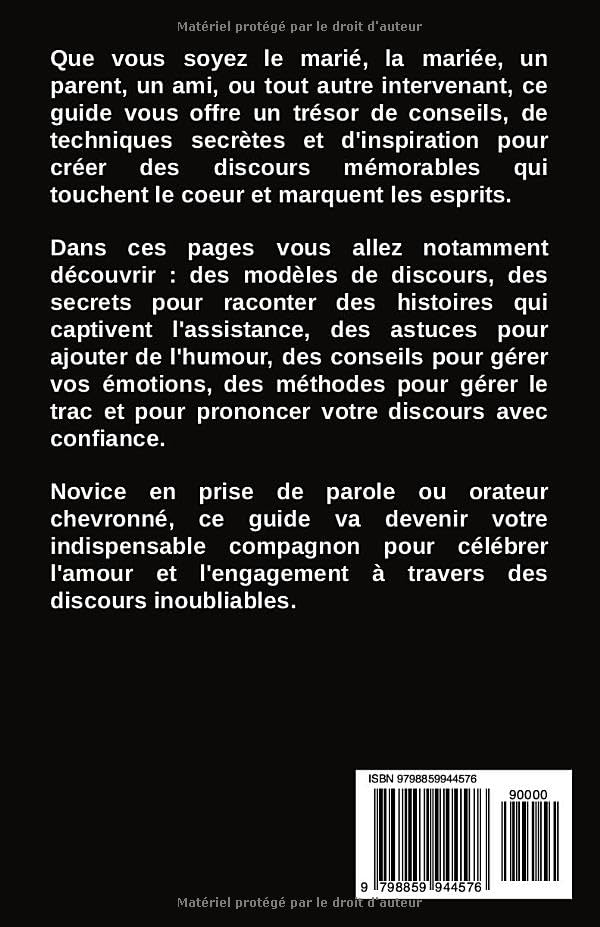 Discours et Félicitations de Mariage : Guide Complet pour des Mots Inoubliables
