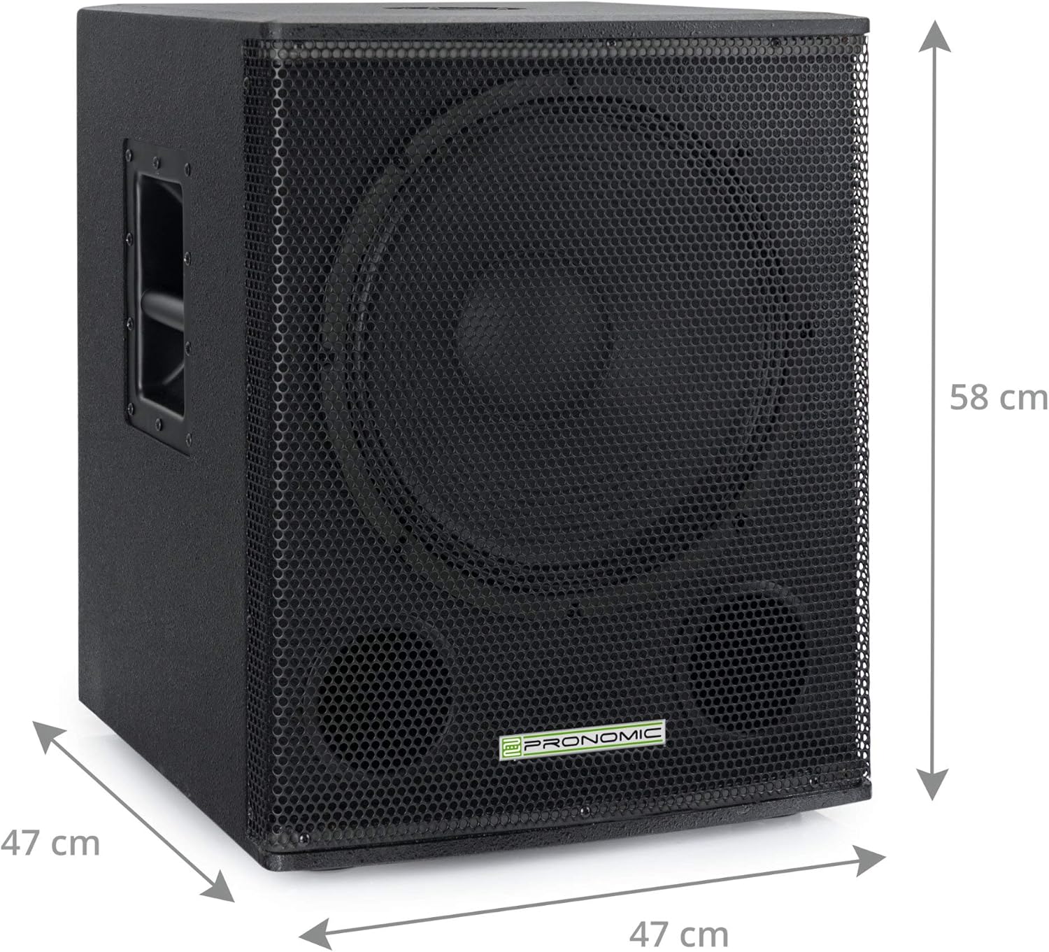Pronomic Powerstage Economy 1510 2.2 - kit PA Actif avec 2X subwoofers 15" et 2X Satellites 10" - 800 Watts Puissance Totale (RMS) - incluant Tubes de Distance et câbles XLR