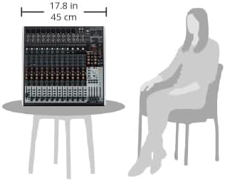 X2442Usb Table de Mixage Haut de Gamme 24-Entrées 4/2-Bus avec Préamplis et Compresseurs de Micros Xenyx, Eq British, Processeur Multi-Effets 24-Bit et Interface Usb/Audio 24 XENYX X2442USB Unique