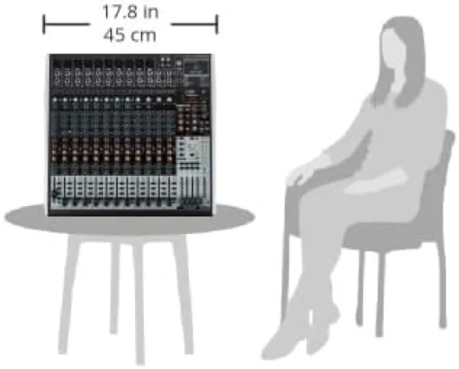 X2442Usb Table de Mixage Haut de Gamme 24-Entrées 4/2-Bus avec Préamplis et Compresseurs de Micros Xenyx, Eq British, Processeur Multi-Effets 24-Bit et Interface Usb/Audio 24 XENYX X2442USB Unique