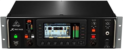 X32 Rack Mixeur Numérique Format Rack 40 Entrées, 25 Bus avec 16 Préamplis Midas Programmables, Interface Audio Usb et Commande à Distance par Ipad/Iphone* Console X32 RACK