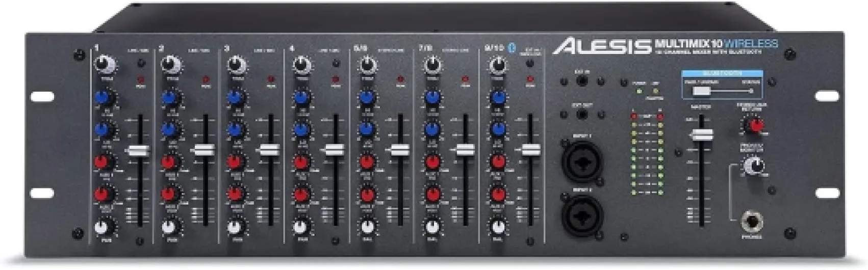 MultiMix 10 Wireless Mixeur de Studio 10 voies en rack 19" avec Bluetooth MM10 Wireless - Noir