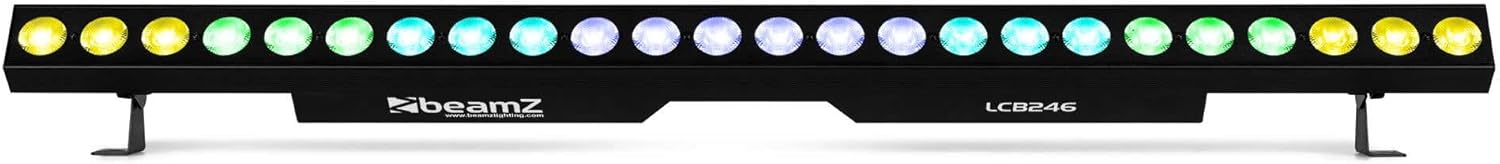 LCB246 - Barre LED 24 Leds 6W avec 8 zones contrôlables - Éclairage RGBWA-UV & Effets Scéniques - DJ, Scène & Ambiance