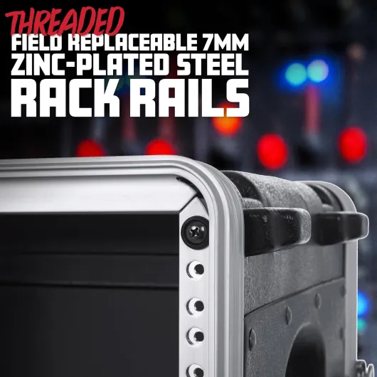 Cases Coffret léger moulé 2U avec loquets robustes; profondeur standard 19,25'' (GR-2L) 2 U Rack standard