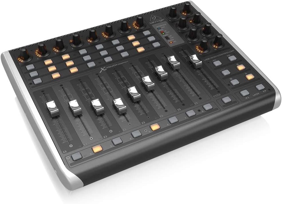 X-Touch Compact Contrôleur Universel USB/Midi avec 9 Faders Motorisés Tactiles X-TOUCH COMPACT Unique