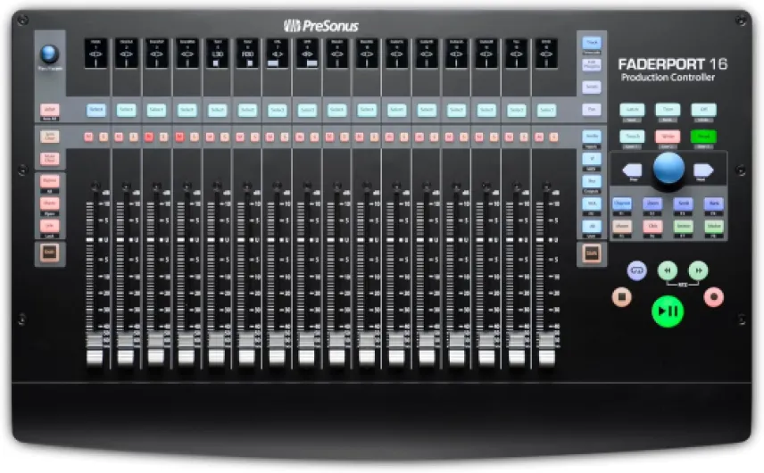 FaderPort 16-16 Canaux Tables de Mixage Audio, Compatibilité avec plusieurs DAW et connectivité USB, Flux de Travail Rapide et Efficace 16 Faders Contrôleur de Production