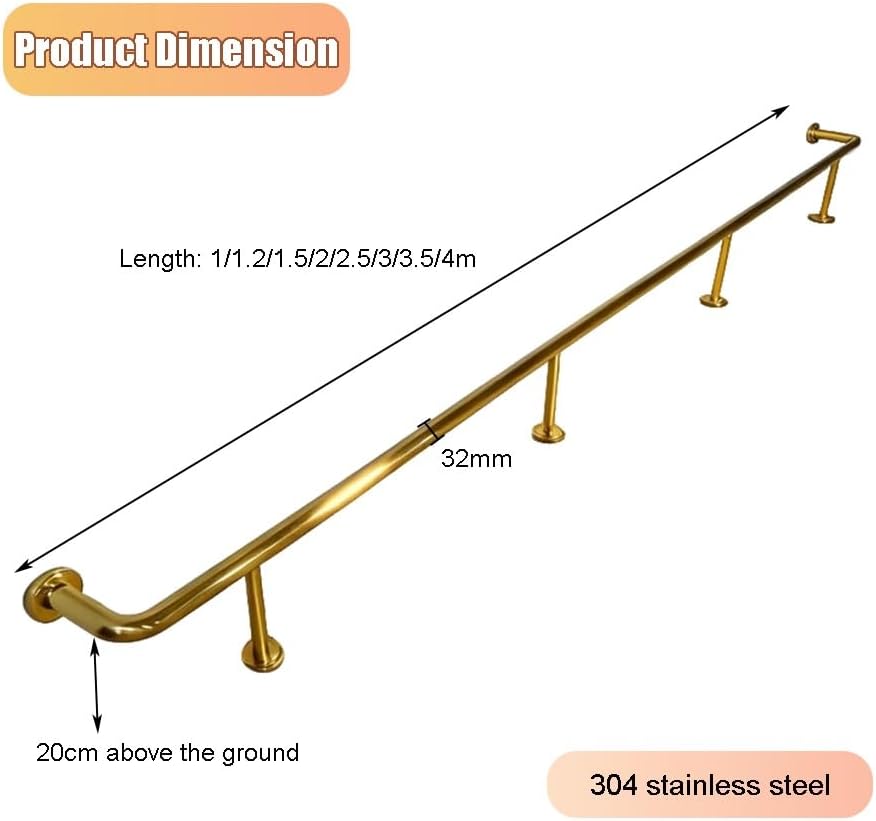 Kit de pédales pour comptoir de Bar Commercial • Pédales tubulaires Rondes adaptées aux Bars, îlots de Cuisine, habitations, centres commerciaux et banques • Modèle sur Pied