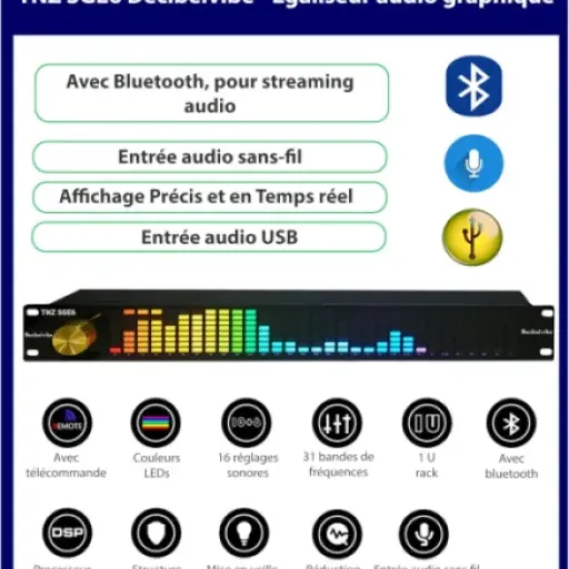 Test Decibelvibe TNZ SGE6 : l’égaliseur lumineux qui met de l’ambiance sans se ruiner