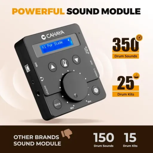 Test CAHAYA CED100B : la batterie électronique pour débuter sans pourrir les voisins