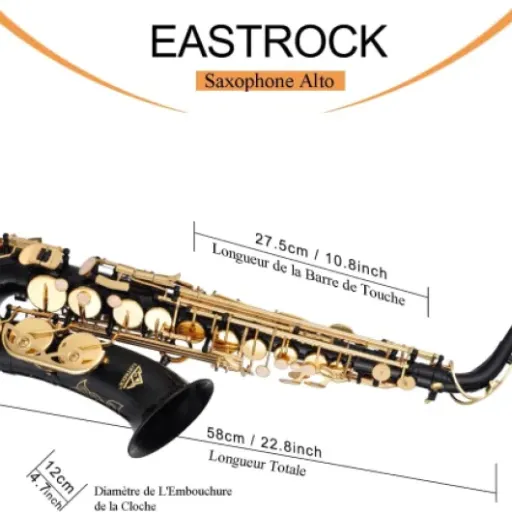 Test EASTROCK Saxophone Alto Mi bémol : un saxo abordable pour débuter sans trop se ruiner