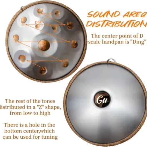 Test LOMUTY Handpan 12 notes 22 pouces : un handpan d’entrée de gamme pour voir si ça te plaît