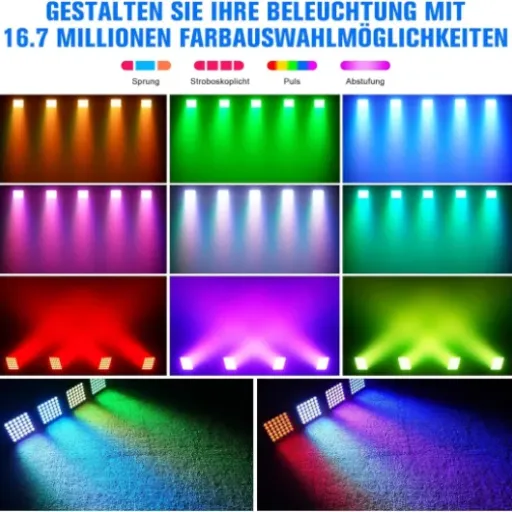 Test 12PCS RGBWA+UV 36 Par LED Batterie DMX : le kit d’uplights sans fil qui fait le taf pour les petites presta