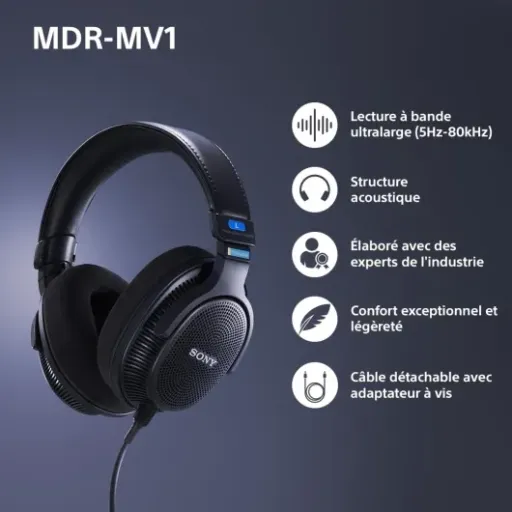 Test Sony MDR-MV1 : le casque ouvert sérieux pour bosser… mais qui reste agréable à écouter