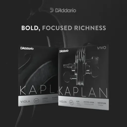 Test D'Addario Kaplan Vivo KV310 4/4M : des cordes claires et nerveuses pour violons un peu sombres