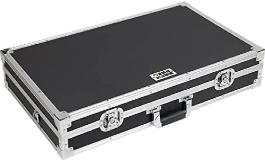 Flight Case DJ de Transport Walkasse Flight Control Foam L FLX6 Silver Robustesse et Flexibilité pour Votre Contrôleur Pioneer DJ - Serrures Papillon - Mousse Pick n Pluck - Dim: 749 x 453 x 142 mm