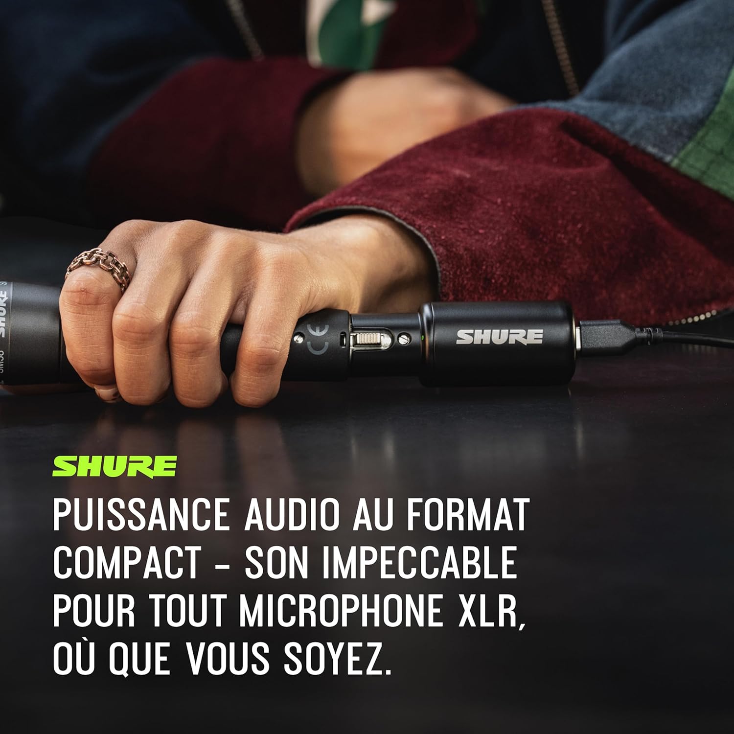 MVX2U Gen 2, Interface audionumérique, adaptateur XLR vers USB microphones, la création & l'enregistrement de contenu, traitements audionumériques, compatible avec Mac, Windows, iOS & Android