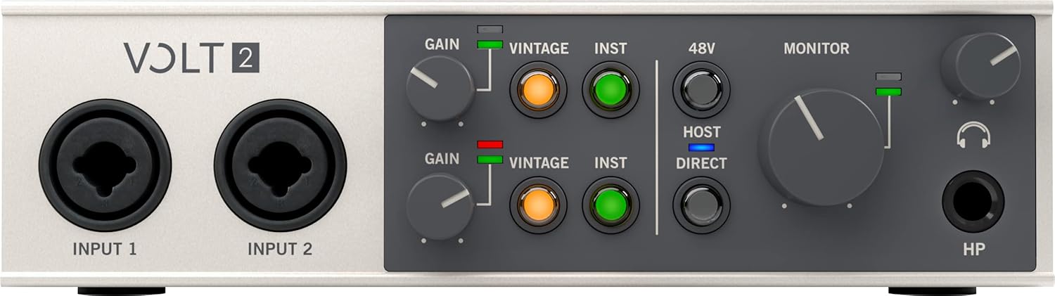 Volt 2 Interface audio USB, pour enregistrer, podcaster et streamer avec des logiciels audio essentiels