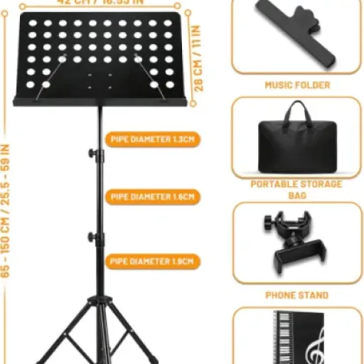 Test Pupitre Musique Pliable 2 en 1 : un stand pas cher qui fait (presque) le job