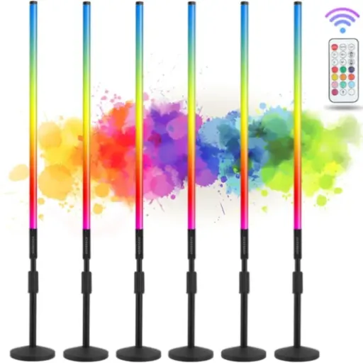 Test lot de 6 tubes lumineux RVB TL-130C : le kit qui change vite l’ambiance sans se ruiner