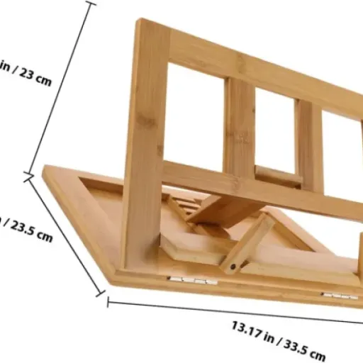 Test UKCOCO Support à Partitions Portable en Bambou : le petit pupitre de table qui fait le job (sans miracle)