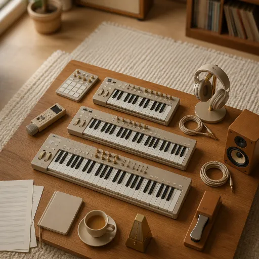 Clavier maître en home studio : choisir entre 25, 49 et 61 touches selon son workflow